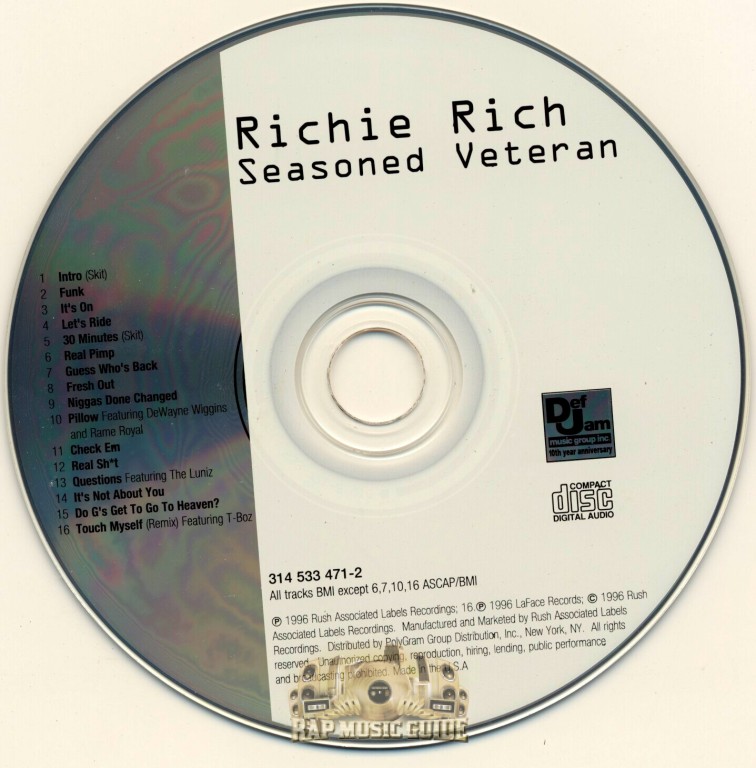 Richie Rich - Seasoned Veteran: CD | Rap Music Guide